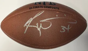 Ricky Williams Autographed Wilson NFL Football