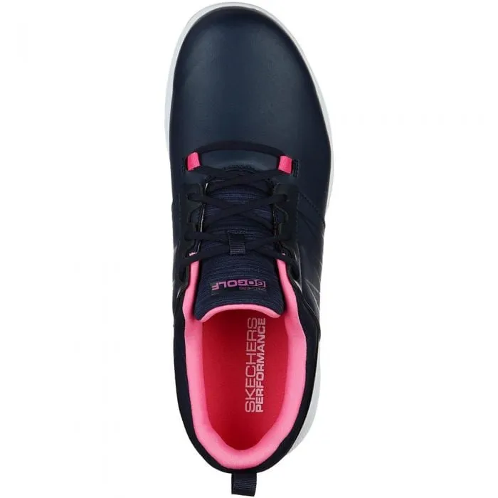 Skechers Go Golf Finesse Junior Spiked Shoes - Navy/Pink