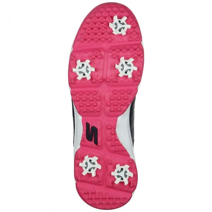 Skechers Go Golf Finesse Junior Spiked Shoes - Navy/Pink