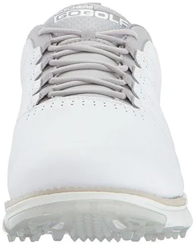 Skechers Men's Go Golf Elite 3 Golf Shoe,White/Gray,10.5 M US