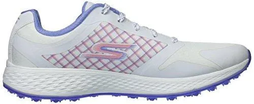 Skechers Performance Women's Go Eagle Rival Golf-Shoes,white/lavender,10 M US