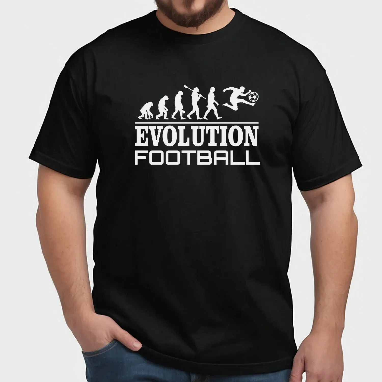 Theory of Evolution Football Tee - Match Day Humour - Casual Sportswear
