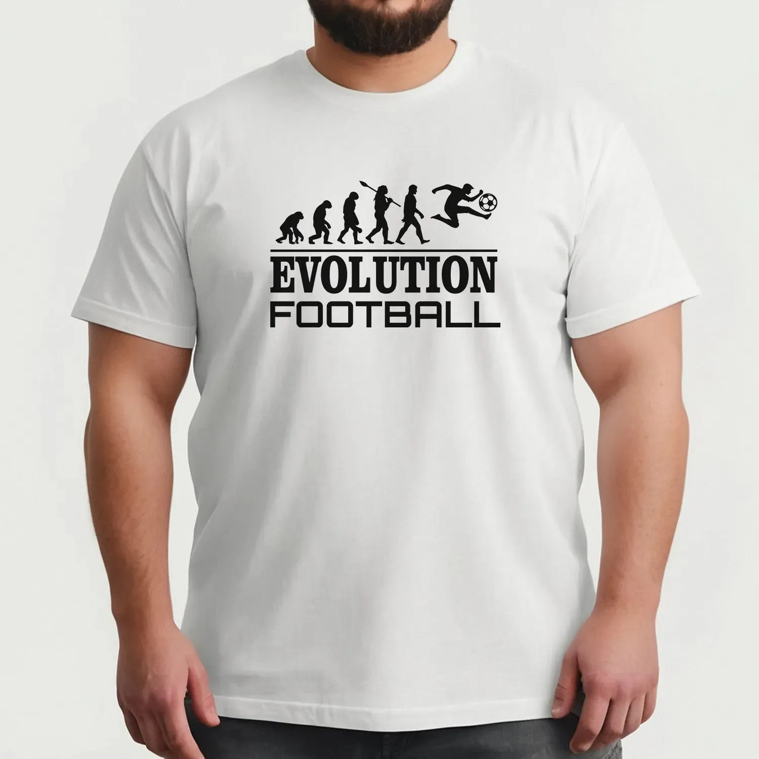 Theory of Evolution Football Tee - Match Day Humour - Casual Sportswear